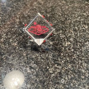 Las Vegas glass dice. Perfect condition